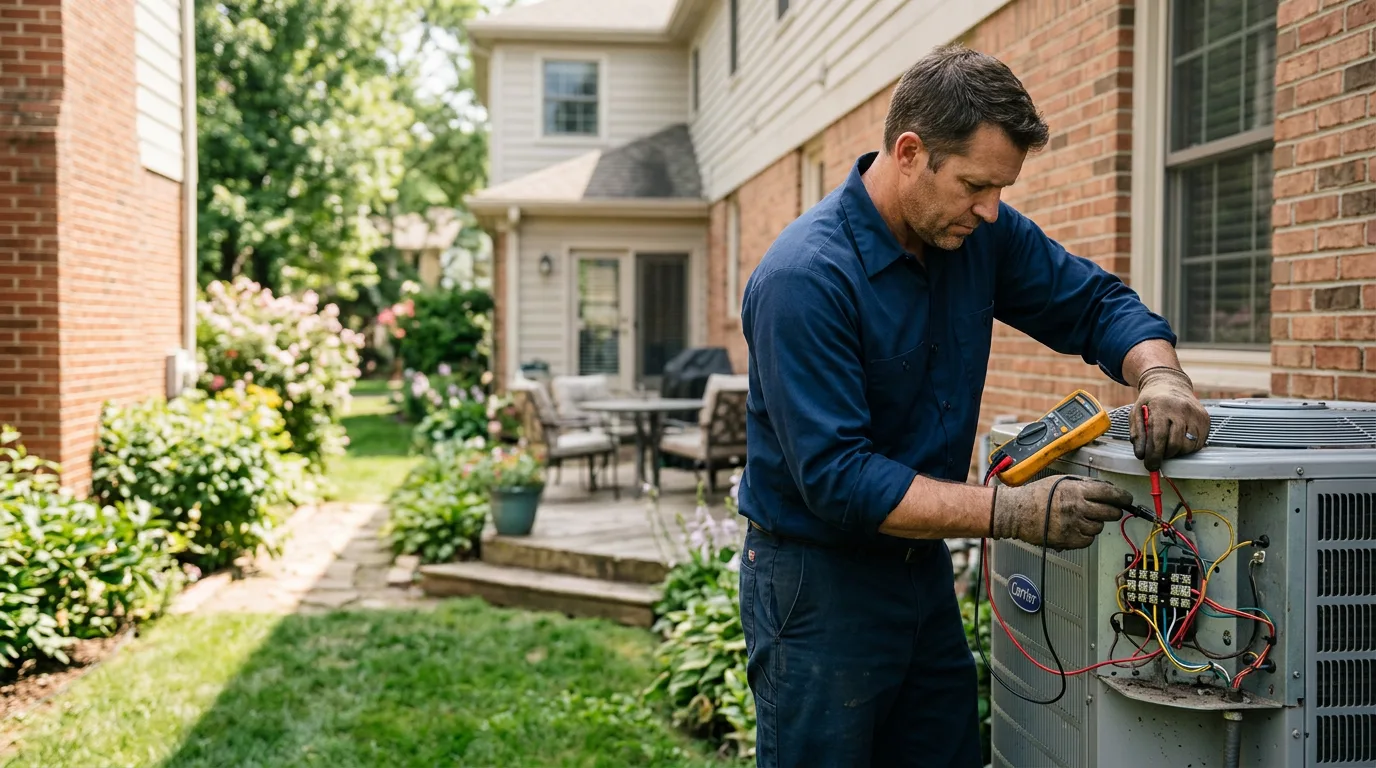 HVAC technician working near Essex, NY